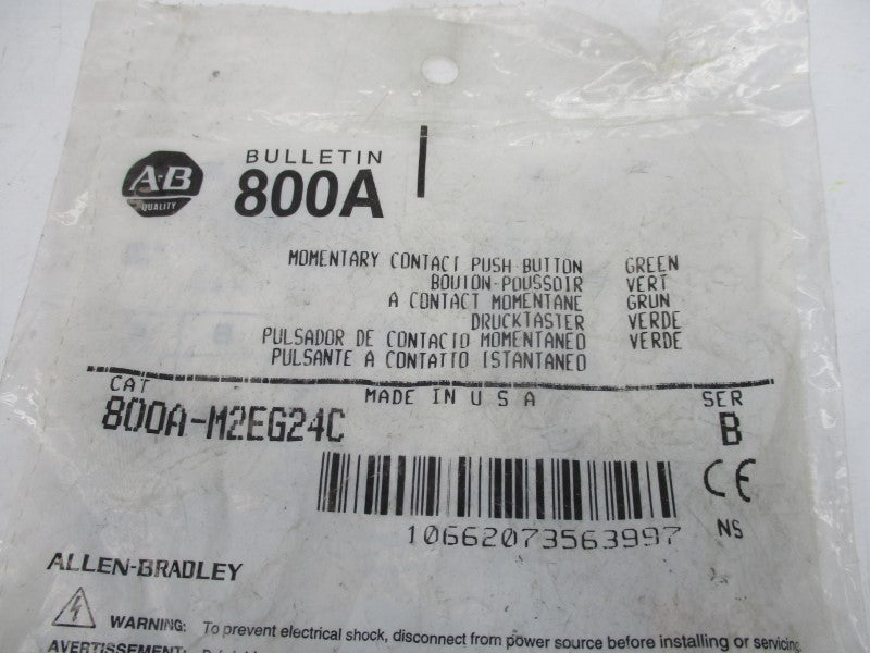 ALLEN BRADLEY 800A-M2EG24C SER. B NSMP