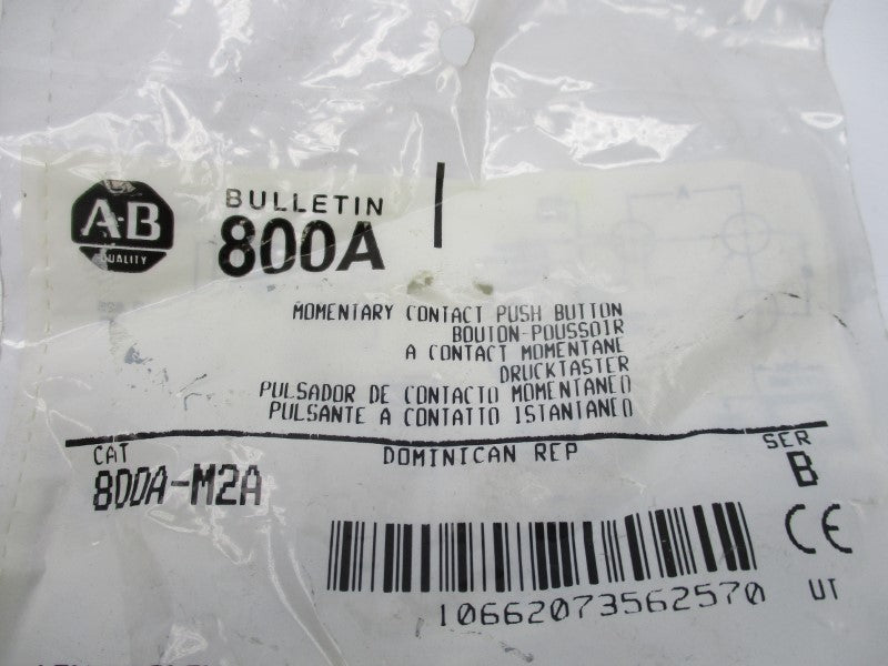 ALLEN BRADLEY 800A-M2A SER. B NSMP