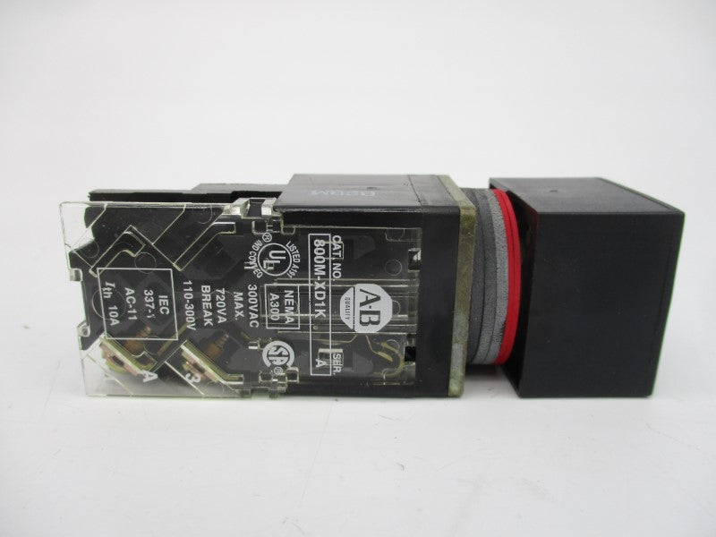 ALLEN BRADLEY 800MB-CA4D1K SER. A 300VAC (GY/BL) NSMP