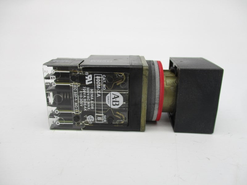 ALLEN BRADLEY 800MB-CQBL24RA SER. A 300VAC (GY/BL) NSMP