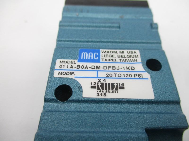 MAC 411A-B0A-DM-DFBJ-1KD 24VDC 20-120PSI (NO CABLE) NSMP