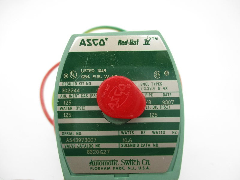 ASCO 8320G27 24VDC 125PSI 1/8" NSMP