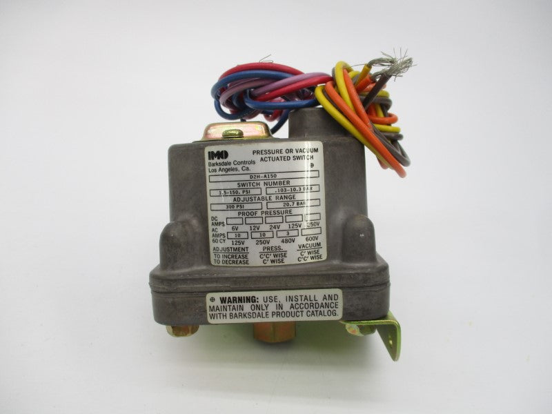 BARKSDALE D2H-A150 600V 1.5-150PSI NSMP