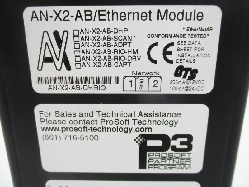 PROSOFT TECHNOLOGY AN-X2-AB-DHRIO 12-24VDC NSMP