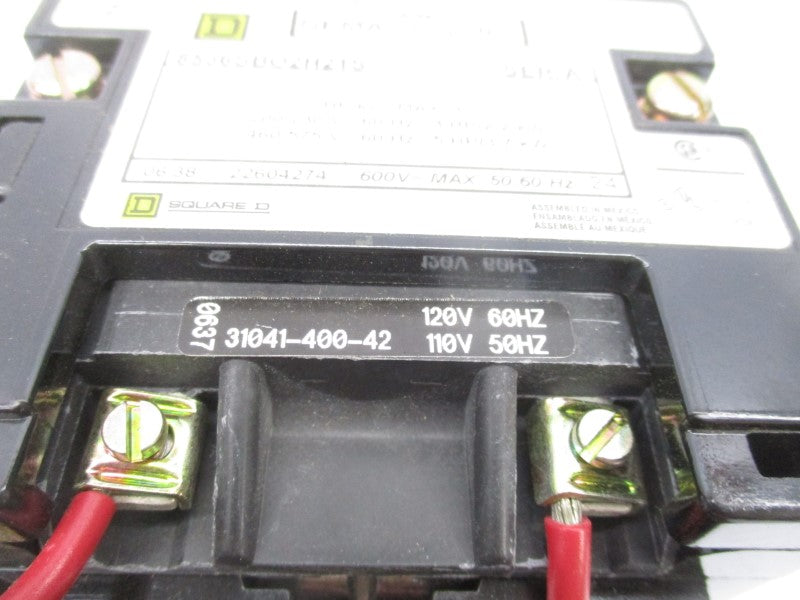 SQUARE D 8536SBO2H21S SER. A 110/120V 6-18A (AS PICTURED) NSNP