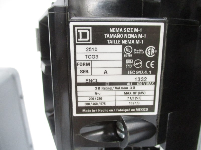SQUARE D 2510TCG3 SER. A 600V NSNP