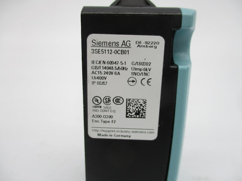 SIEMENS 3SE5112-0CB01 240V 6A NSNP