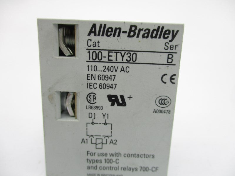 ALLEN BRADLEY 100-ETY30 SER. B 110/240VAC 1-30S NSNP