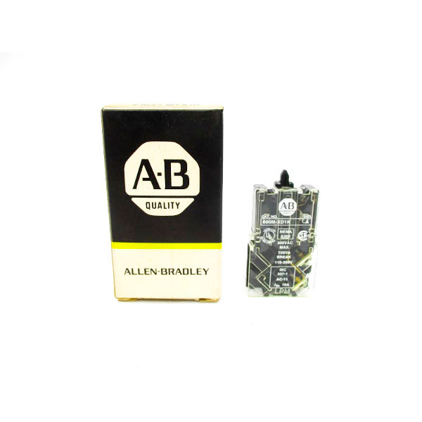 ALLEN BRADLEY 800M-XD1K SER. A 300VAC (BK/YL) NSMP