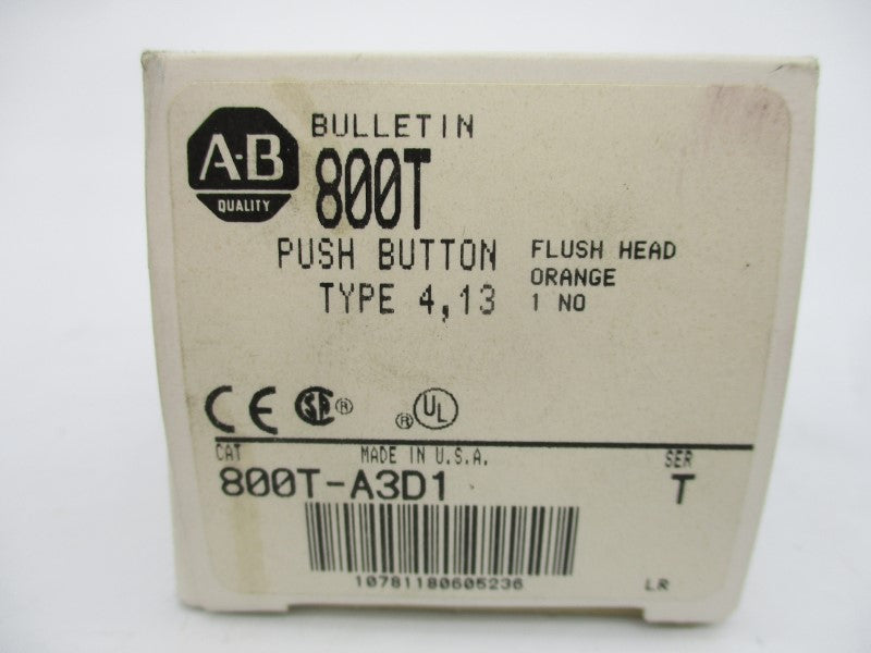 ALLEN BRADLEY 800T-A3D1 SER. T 600V (GY/BL) NSMP