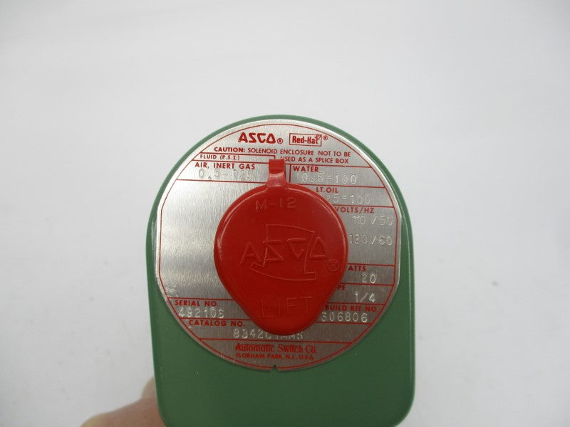ASCO 8342C1MMS 110/120V 0.5-125PSI 1/4" NSMP
