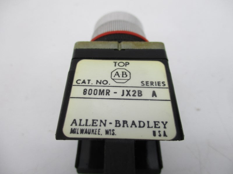 ALLEN BRADLEY 800MR-JX2B SER. A (AS PICTURED) (BK/YL) NSMP