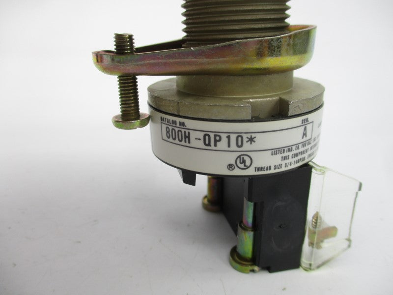 ALLEN BRADLEY 800H-QP10 SER. A 120VAC/DC (BK/YL) NSMP