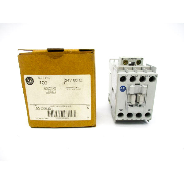 ALLEN BRADLEY 100-C09J01 SER. A 24V 25A (BR/WH) NSMP