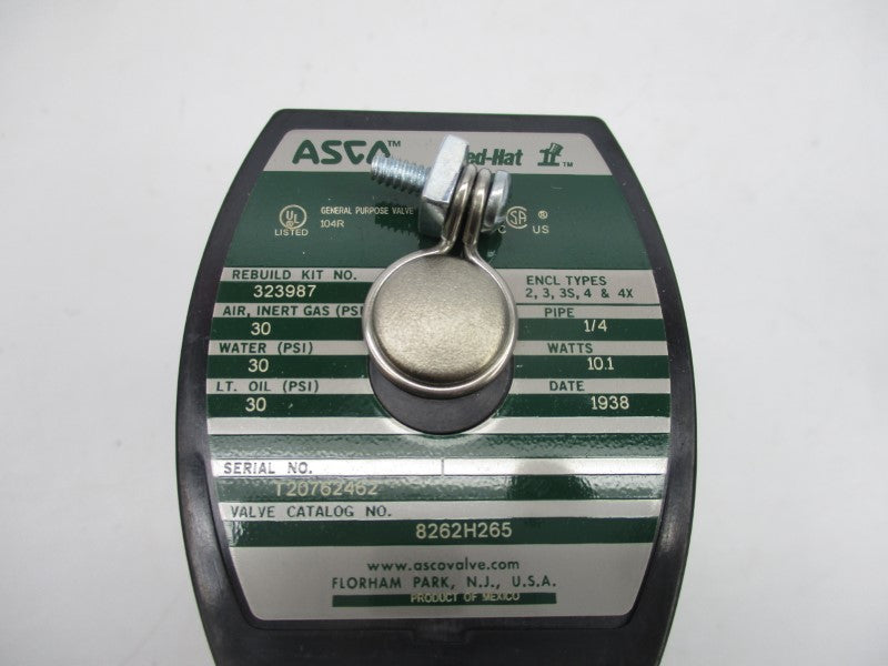 ASCO 8262H265 110/120V 30PSI 1/4" NSMP