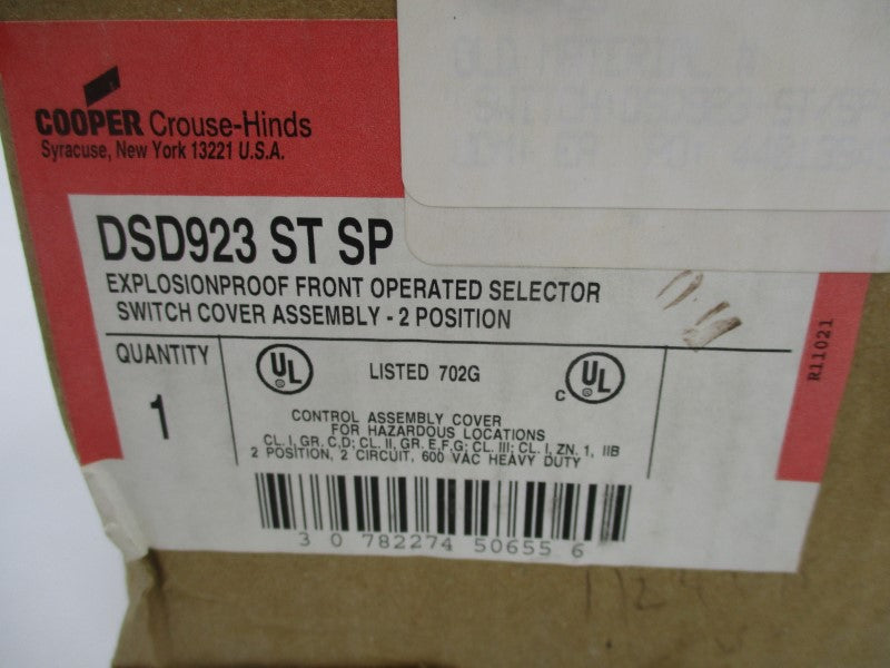 CROUSE HINDS DSD923STSP 600VAC NSMP