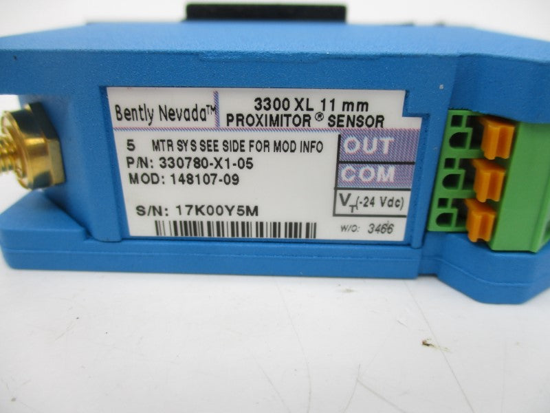 BENTLY NEVADA 330780-X1-05 24VDC NSMP