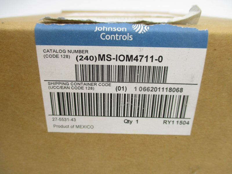 JOHNSON CONTROLS MS-IOM4711-0 24VAC REV. T NSMP