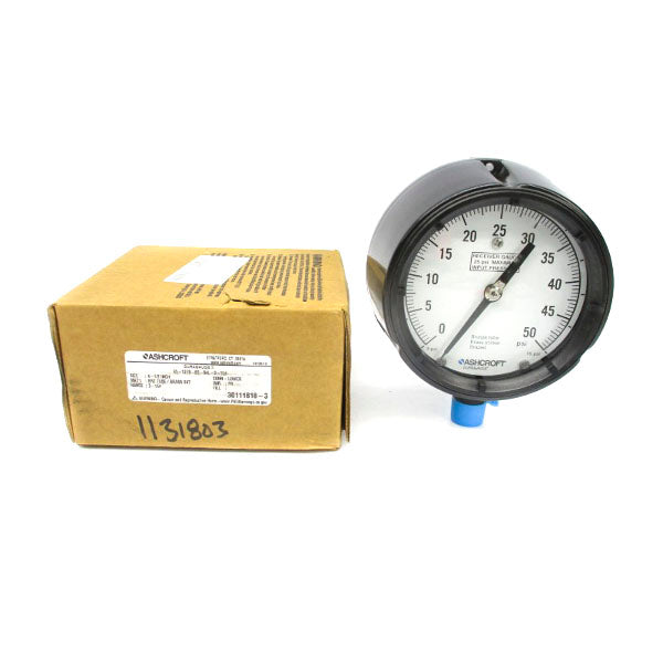 ASHCROFT 45-1279-AS-04L-3-15# 3-15PSI 0-50 4-1/2" NSMP