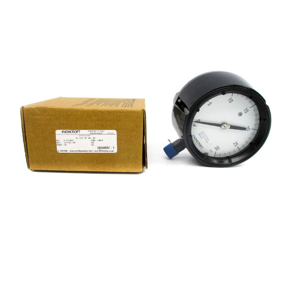 ASHCROFT 45-1279-SS-04L-30# 0-30PSI 4-1/2" NSMP