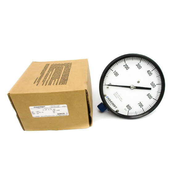 ASHCROFT 60-2462-SS-04L-800# 0-800PSI 6" NSMP