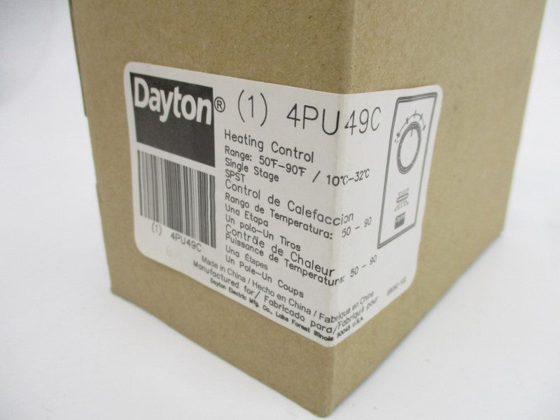 DAYTON 4PU49C 277VAC 22A 50-90'F NSMP