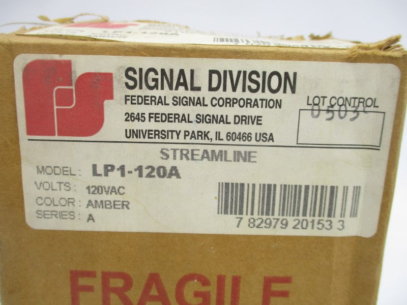 INDUSTRIAL SPARE PART LP1-120A SER. A 120VAC 0.06A NSMP