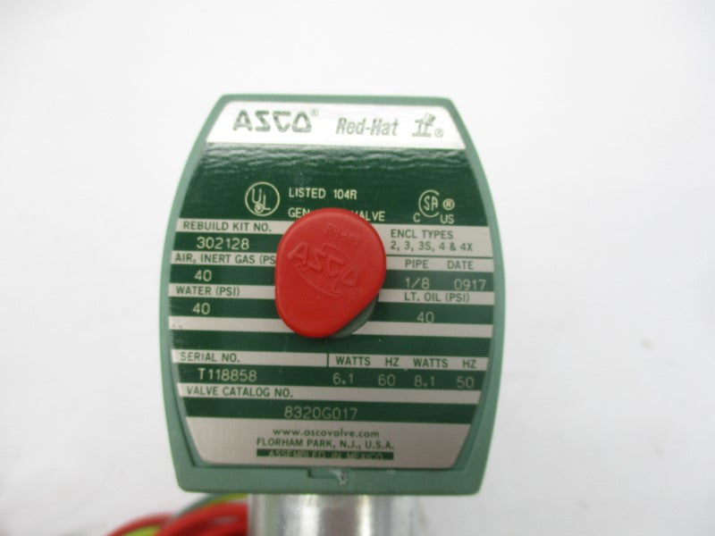 ASCO 8320G017 110/120V 40PSI 1/8" NSMP