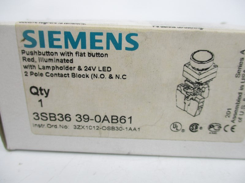 SIEMENS 3SB3639-0AB61 250V NSMP