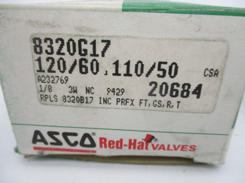 ASCO 8320G17 110/120V 40PSI 1/8" NSMP