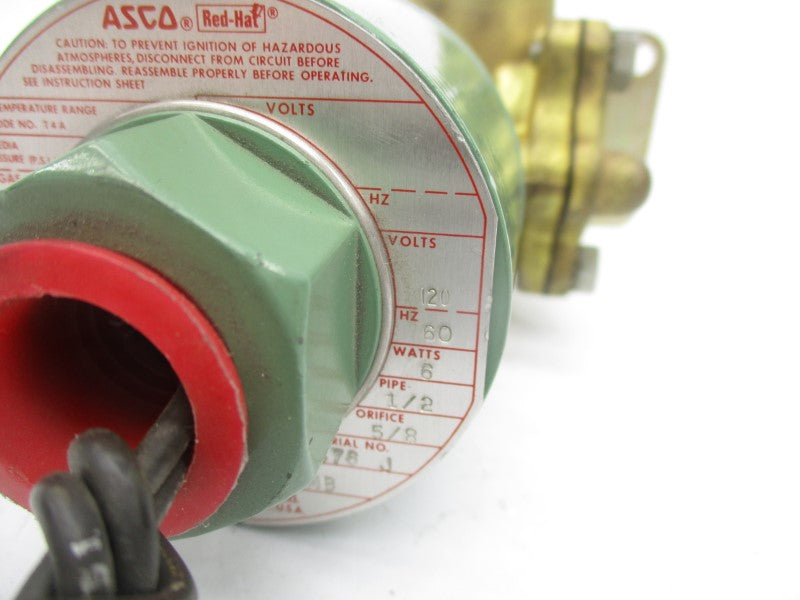 ASCO 831665MB 120V 10-125PSI 1/2" NSNP