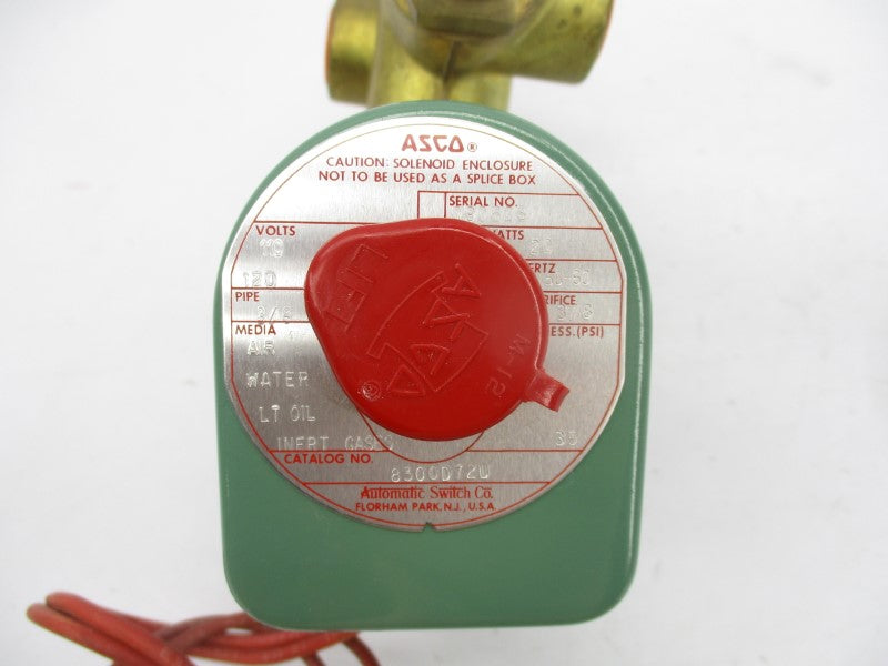 ASCO 8300D72U 110/120V 35PSI 3/8" NSNP