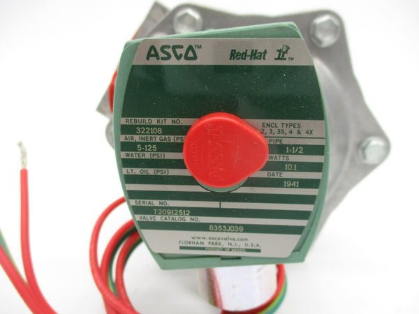 ASCO 8353J039 110/120V 5-125PSI 1-1/2" (AS PICTURED) NSNP