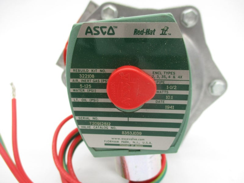ASCO 8353J039 110/120V 5-125PSI 1-1/2" (AS PICTURED) NSNP