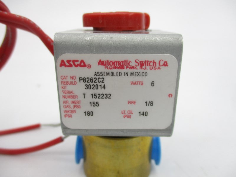 ASCO P8262C2 110/120V 140-180PSI 1/8" NSNP