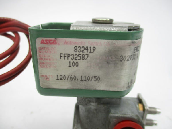 ASCO 832419 110/120V 100PSI 1/4" UNMP