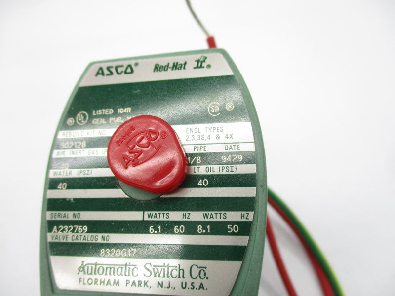 ASCO 8320G17 110/120V 40PSI 1/8" UNMP