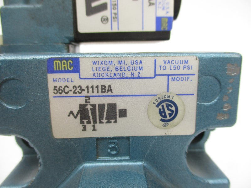 MAC 56C-23-111BA 110/120V 25-150PSI UNMP