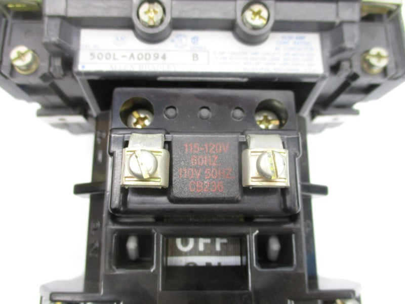 ALLEN BRADLEY 500L-AOD94 SER. B 110/115-120V 15/20A (BR/YL) NSMP