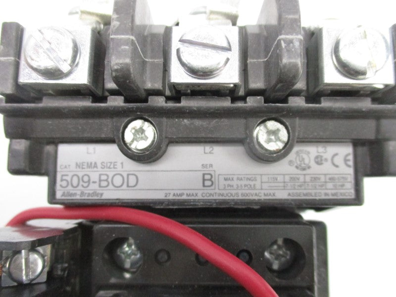 ALLEN BRADLEY 509-BOD SER. B 110/115-120V 27A (BR/WH) NSMP