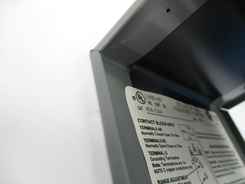 ALLEN BRADLEY 836-C6A SER. A 24-600VAC 100PSI (BR/WH) NSMP