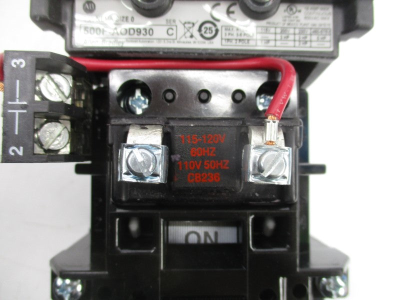 ALLEN BRADLEY 500-AOD930 SER. 1 110/115/120V 18A (BR/WH) NSMP