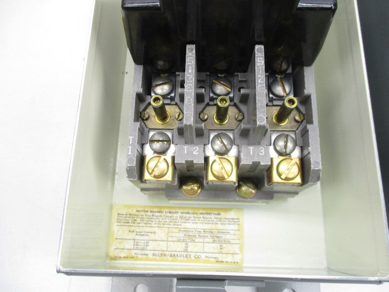 ALLEN BRADLEY 609-AJW SER. F 575V (BR/YL) NSMP