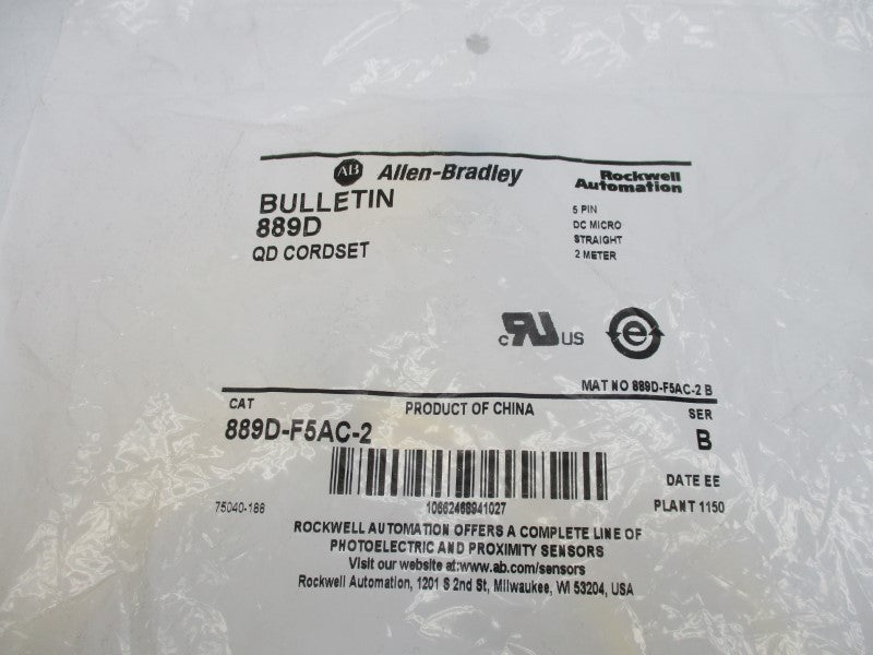 ALLEN BRADLEY 889D-F5AC-2 SER. B NSMP