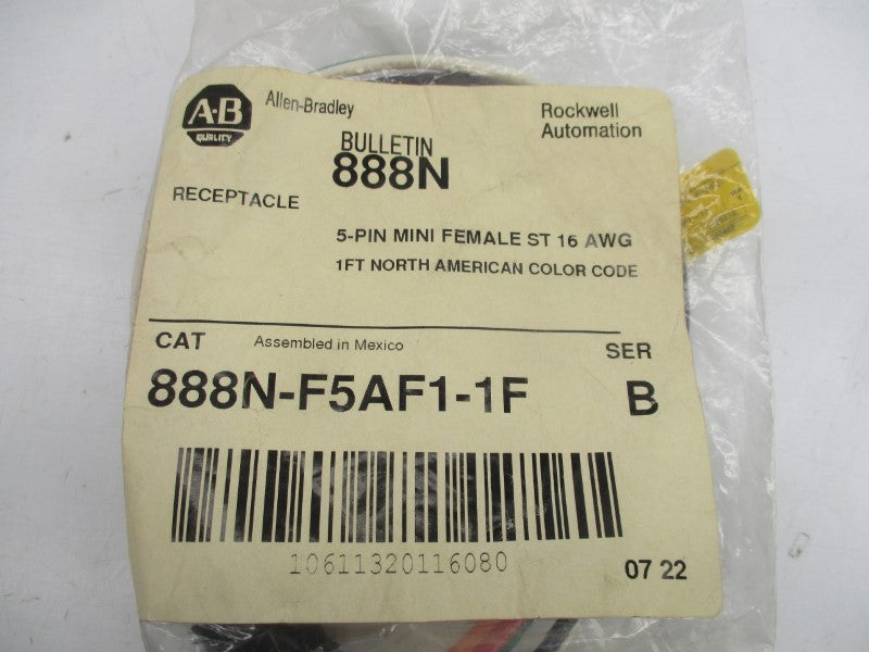 ALLEN BRADLEY 889N-F5AF1-1F SER. B 600VAC/DC NSMP