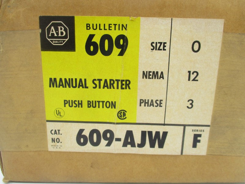 ALLEN BRADLEY 609-AJW SER. F 575V (BR/YL) NSFS