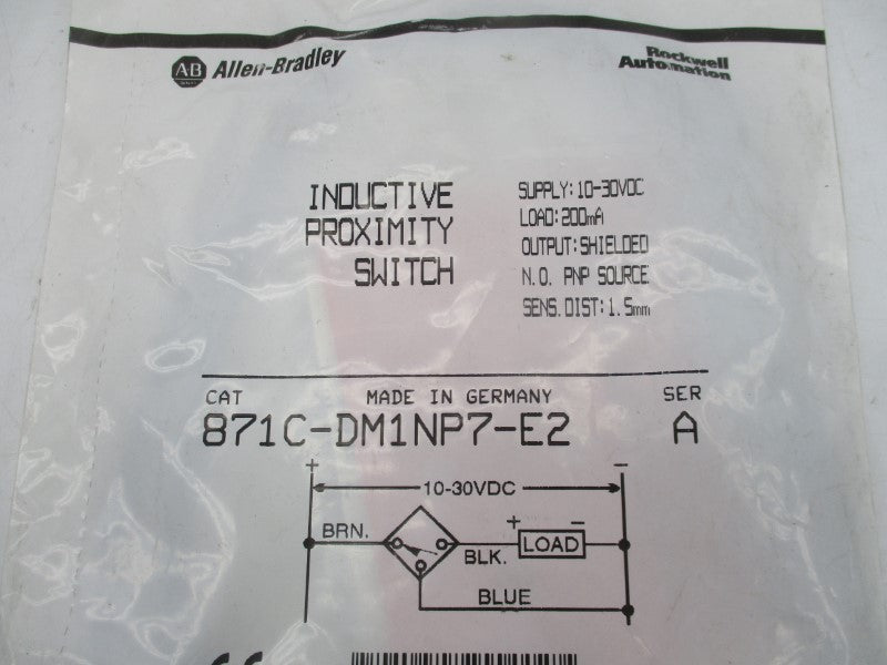 ALLEN BRADLEY 871C-DM1NP7-E2 SER. A 10-30VDC NSMP