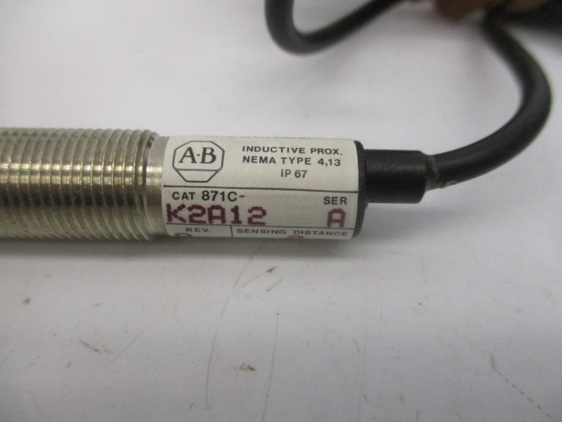 ALLEN BRADLEY 871C-K2A12 SER. A 10-30VDC REV. A (BK/YL) NSMP