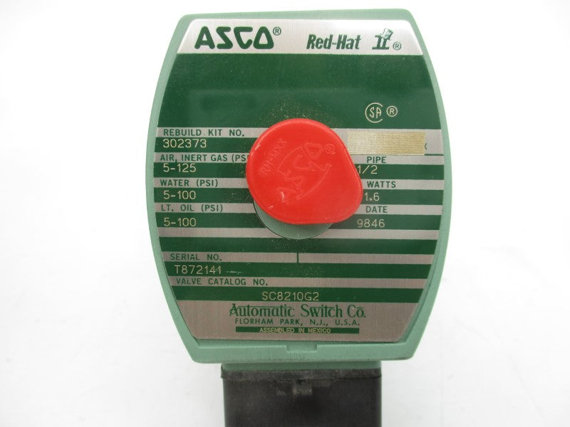 ASCO SC8210G2 24VDC 5-100PSI 1/2" NSMP