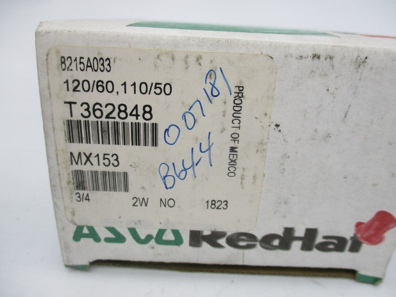 ASCO 8215A033 110/120V 125PSI 3/4" NSMP
